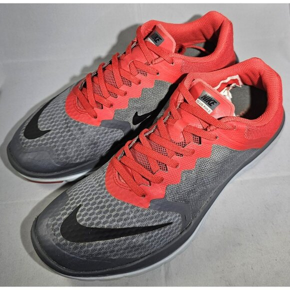 Nike Men's FS Lite Run 3 Grey/Red/White Running Sneaker Size 11 W/ Flaw See Pic - Picture 3 of 14